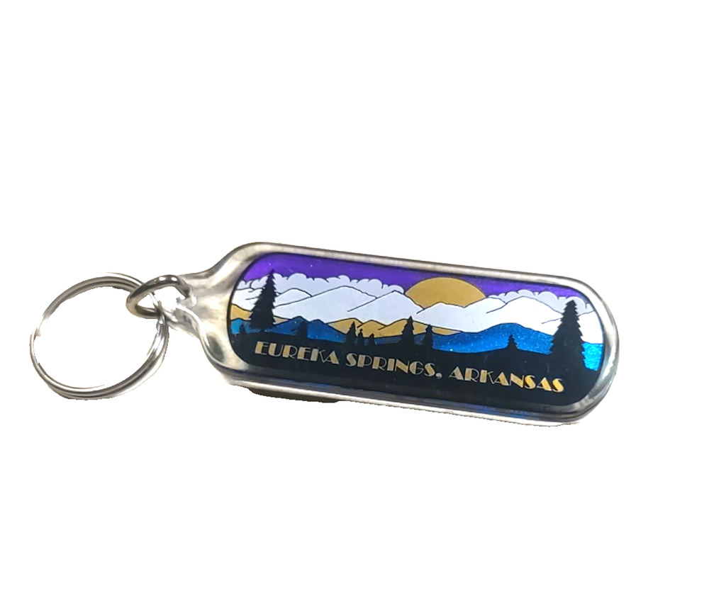 Eureka Springs Arkansas Acrylic Keychain Souvenir